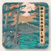 Stilles Wasser ist tief. Getränkeuntersetzer (Vorderseite)