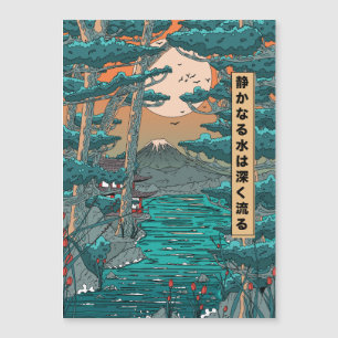 Stilles Wasser ist tief. Magnetkarte