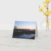 Stilles Wasser und Sonneneinstrahlung - Blankokart Karte (Gelbe Blume)