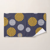 Stilleuchter, blau, gelb, weiß badhandtuch set (Handtuch)