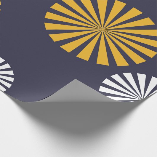 Stilleuchter, blau, gelb, weiß geschenkpapier (Ecke)