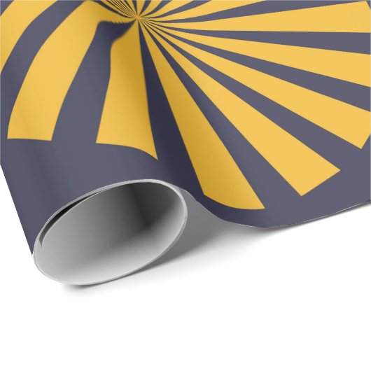 Stilleuchter, blau, gelb, weiß geschenkpapier (Rolleneckpunkt)