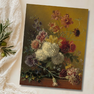 Stilleven met Bloemen - Elegante Vintage Blüte Postkarte