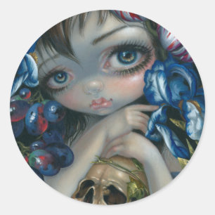 "Stilleven VII: Bloesem"-Aufkleber Runder Aufkleber