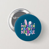 Stillgeburtskrankenschwester - Osterhase-Stillgebu Button (Vorne & Hinten)