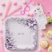 Stillila Blumen Papierplatte Pappteller (Party)