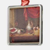 Stillleben, 1653 ornament aus metall (Links)