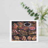 Stillleben an der Grenze von Vincenzo Campi Postkarte (Stehend Vorderseite)