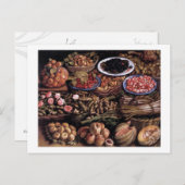 Stillleben an der Grenze von Vincenzo Campi Postkarte (Vorne/Hinten)