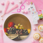 Stillleben, Äpfel, Trauben, Obst Pappteller (Party)