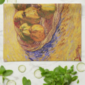 Stillleben, Äpfelkörbe von Vincent van Gogh Geschirrtuch (Gefaltet)