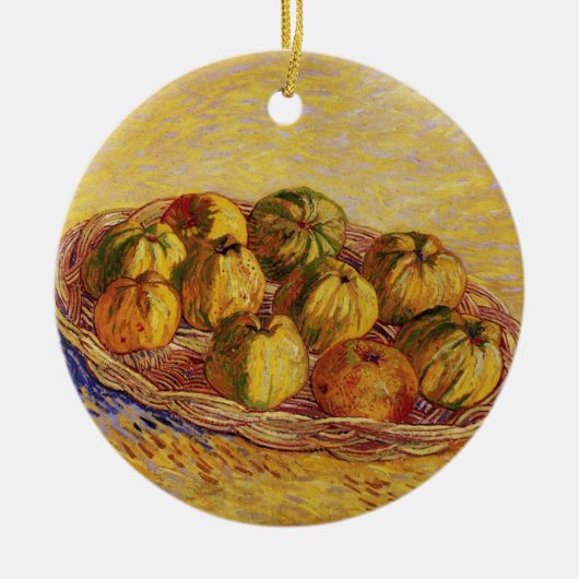 Stillleben, Äpfelkörbe von Vincent van Gogh Keramikornament (Vorne)