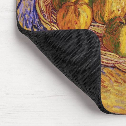 Stillleben, Äpfelkörbe von Vincent van Gogh Mousepad (Ecke)