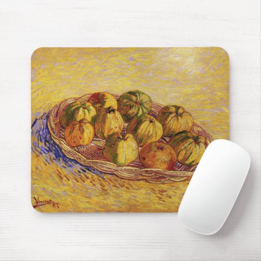Stillleben, Äpfelkörbe von Vincent van Gogh Mousepad (Mit Mouse)