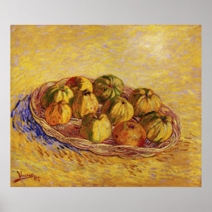 Stillleben, Äpfelkörbe von Vincent van Gogh Poster