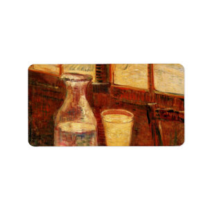 Stillleben bei Absinthe von Vincent van Gogh Adressaufkleber
