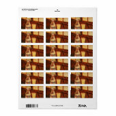 Stillleben bei Absinthe von Vincent van Gogh Adressaufkleber (Vorne)