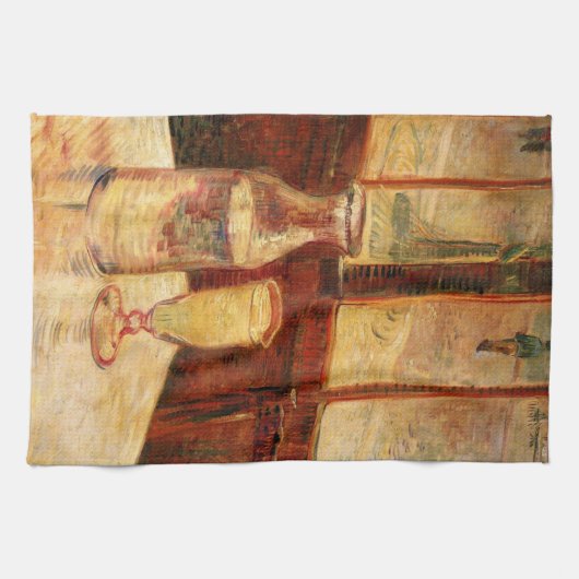 Stillleben bei Absinthe von Vincent van Gogh Geschirrtuch (Horizontal)