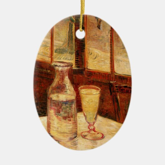 Stillleben bei Absinthe von Vincent van Gogh Keramikornament (Vorne)