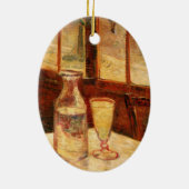 Stillleben bei Absinthe von Vincent van Gogh Keramikornament (Hinten)