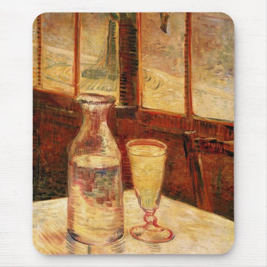 Stillleben bei Absinthe von Vincent van Gogh Mousepad (Vorne)