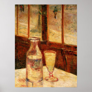 Stillleben bei Absinthe von Vincent van Gogh Poster