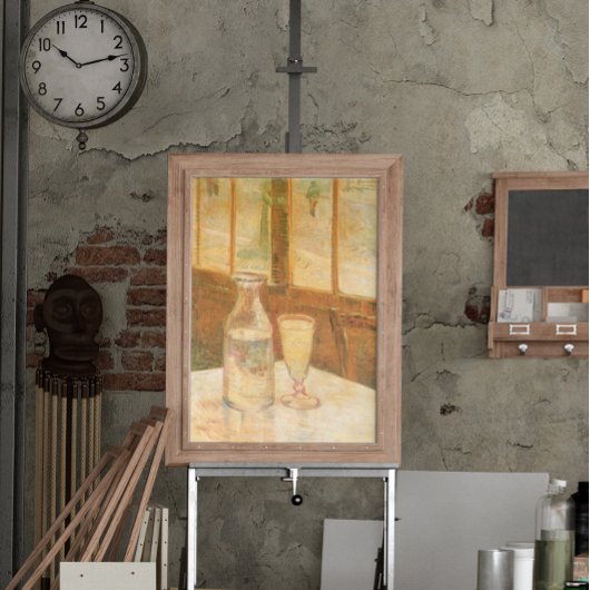 Stillleben bei Absinthe von Vincent van Gogh Poster