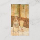 Stillleben bei Absinthe von Vincent van Gogh Visitenkarte (Rückseite)