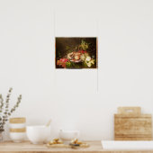 Stillleben bei Obst Poster (Küche)