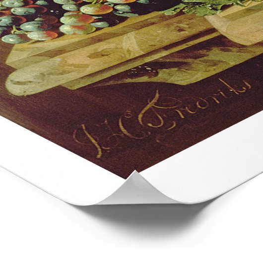 Stillleben bei Obst Poster (Ecke)