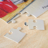 Stillleben bemalt Gemüse auf der Tafel Puzzle (Seite)