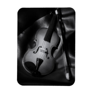 Stillleben-Bild einer Violine in s/w Magnet
