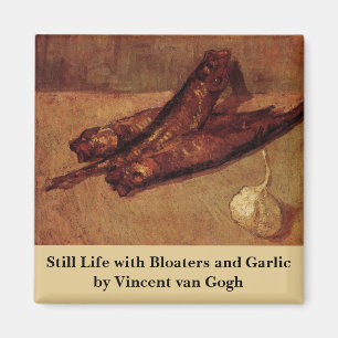 Stillleben Bloaters und Knoblauch von Vincent van  Magnet