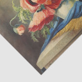 Stillleben Blume Blumenmohn Mohn Decoupage Seidenpapier (Ausschnitt)