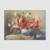 Stillleben Blume Blumenmohn Mohn Decoupage Seidenpapier (Vorderseite)