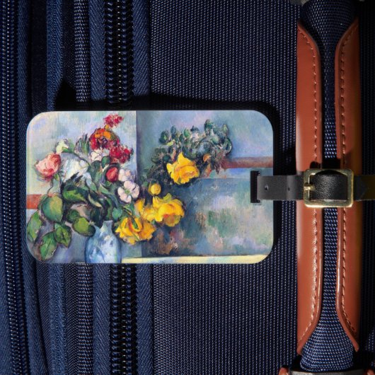 Stillleben Blume in einer Vase von Paul Cezanne Gepäckanhänger (Vorderseite Insitu 4)