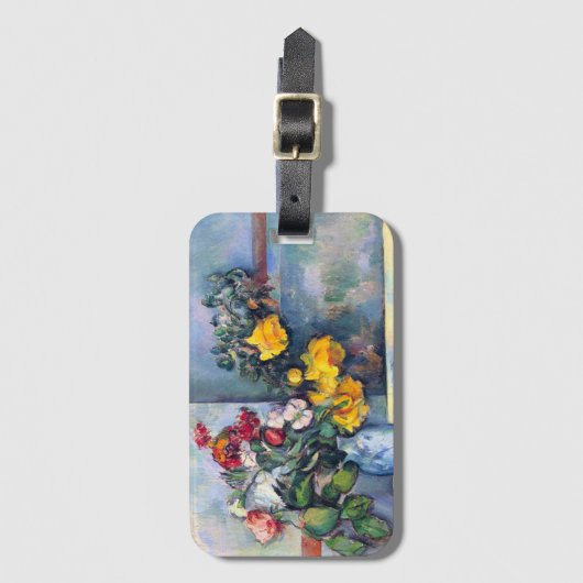 Stillleben Blume in einer Vase von Paul Cezanne Gepäckanhänger (Vorderseite Vertikal)