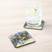 Stillleben Blume in einer Vase von Paul Cezanne Getränkeuntersetzer (Rechte Seite)