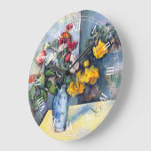 Stillleben Blume in einer Vase von Paul Cezanne Große Wanduhr (Winkel)