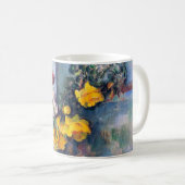 Stillleben Blume in einer Vase von Paul Cezanne Kaffeetasse (VorderseiteRechts)