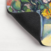 Stillleben Blume in einer Vase von Paul Cezanne Mousepad (Ecke)