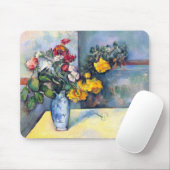 Stillleben Blume in einer Vase von Paul Cezanne Mousepad (Mit Mouse)