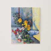 Stillleben Blume in einer Vase von Paul Cezanne Puzzle (Vertikal)