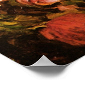 Stillleben Blume in einer Vase von Vincent van Gog Poster (Ecke)