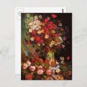 Stillleben Blume in einer Vase von Vincent van Gog Postkarte (Vorne/Hinten)