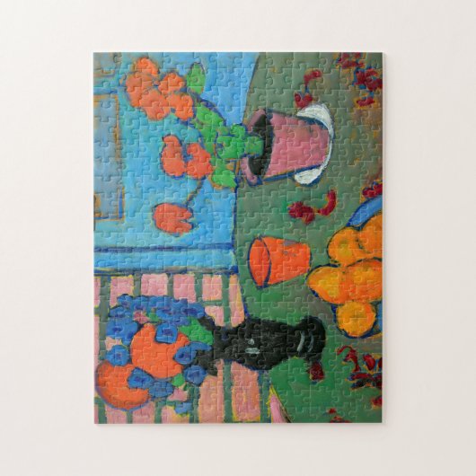Stillleben Blume und Orangen | von Jawlensky Puzzle (Vertikal)