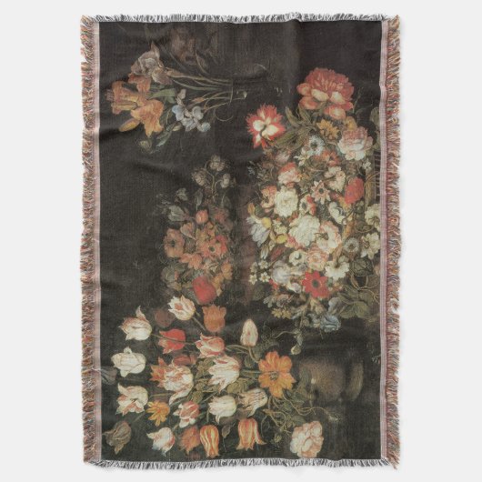 Stillleben Blume, Vintages Blumenbarock Decke (Vorderseite Vertikal)