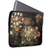Stillleben Blume, Vintages Blumenbarock Laptopschutzhülle (Vorne Rechts)