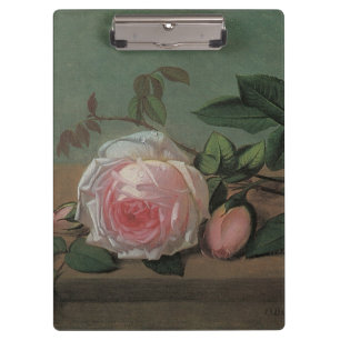 Stillleben Blumen auf einem Sims von Otto Ottesen Klemmbrett