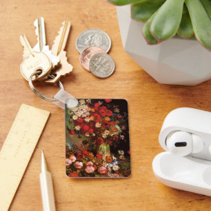 Stillleben: Blumen in einer Vase von Vincent van G Schlüsselanhänger